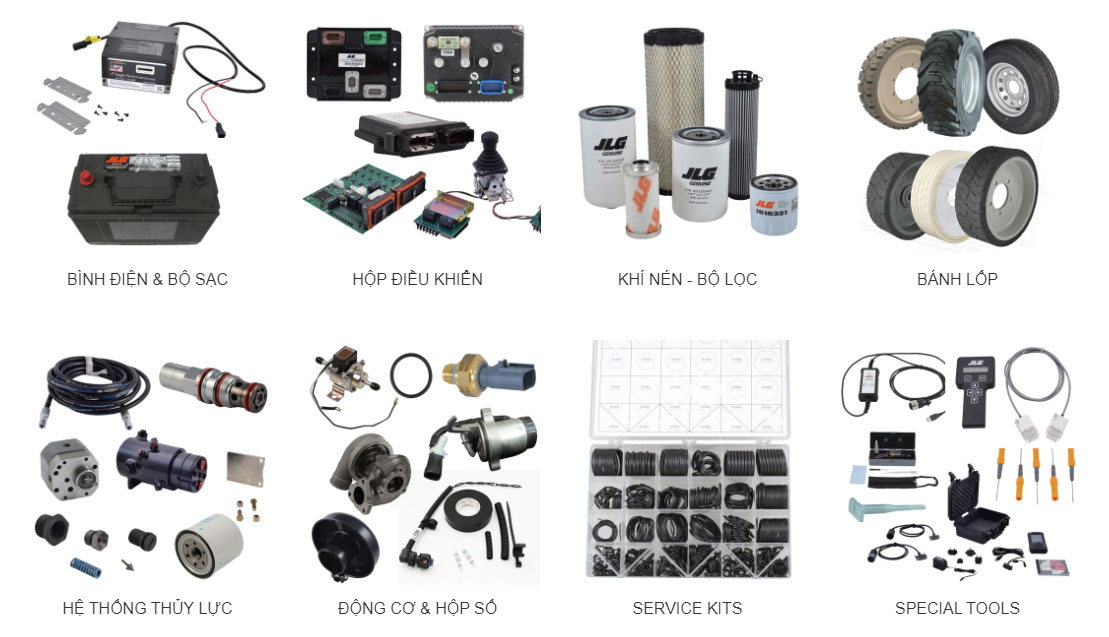 MICO JLG phân phối các loại phụ tùng xe nâng người JLG chính hãng