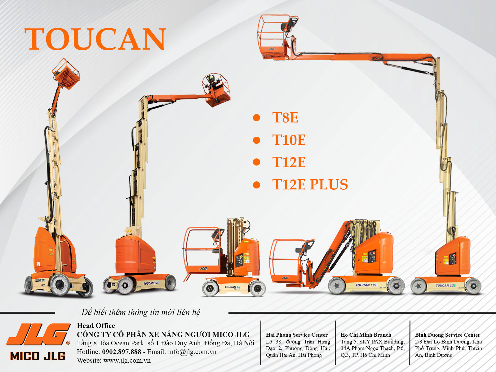 JLG Toucan - Sự chọn lựa hoàn hảo cho nhà máy và kho xưởng