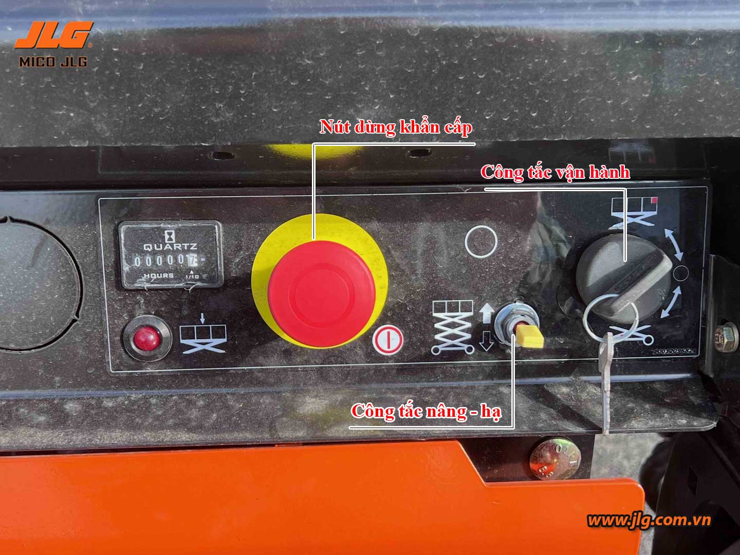 Điều khiển xe nâng cắt kéo - Bộ điều khiển mặt đất